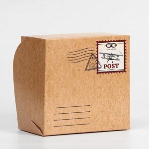 Коробка складная, двухсторонняя "Post office" 16 х 16 х 10 см