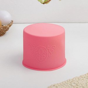 Силиконовая форма для выпечки, розовая, 9 ? 12 см