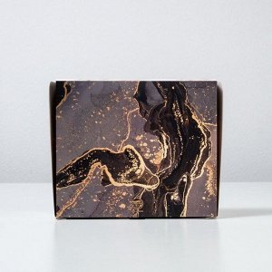 Коробочка для кондитерских изделий «Мрамор», 17 x 20 x 6 см