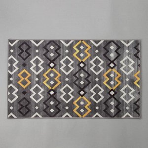 Коврик Доляна «Нео», 60x100 см, цвет серый