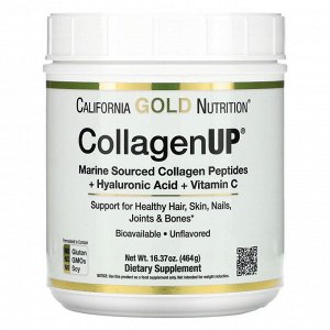Коллаген California Gold CollagenUP (Hyal. Acid +Vit.C) - 460 гр