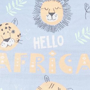 Вязаный плед «Крошка Я» African friends, 90x90 см