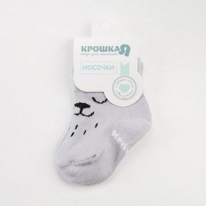 Носки Крошка Я "Мишка", серый.