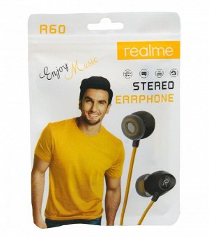 Наушники с микрофоном REALME R60 (черный)