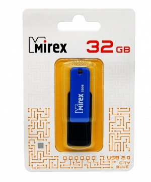 USB карта памяти 32ГБ Mirex City Blue (13600-FMUCIB32)