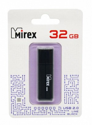 USB карта памяти 32ГБ Mirex Line Black (13600-FMULBK32)