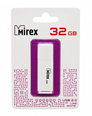 USB карта памяти 32ГБ Mirex Line White (13600-FMULWH32)