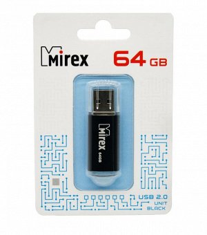 USB карта памяти 64ГБ Mirex Unit Black (13600-FMUUND64)