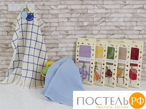 S.006кр MARIYA (красный) Салфетки Вафельные 45х70 (2шт)