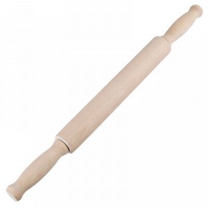 Скалка с ручкамиз березы береза 45x4,5 см
