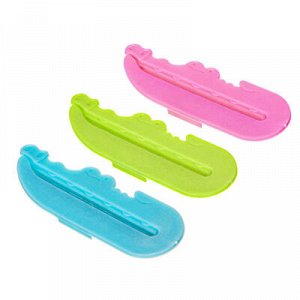 Vetta Выдавливатель для зубной пасты 3шт, пластик, 8,5х3см, &quot;Крокодильчики&quot;, 3 цвета