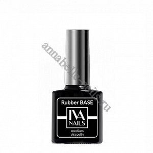 IVA Nails, Base Rubber Medium Viscosity Каучуковая база, 8мл