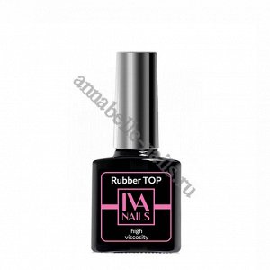 IVA Nails, Rubber Top High Viscosity Топ с липким слоем, 8мл