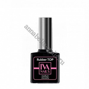 IVA Nails, Rubber Top Medium Viscosity Топ с липким слоем, 8мл