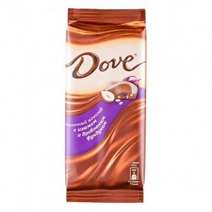 Шоколад DOVE изюм и дробленный фундук 90 г