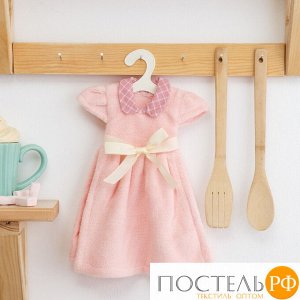 Кухонное полотенце Этель "Платье" 25*30см, цв. розовый,100% п/э   4720085