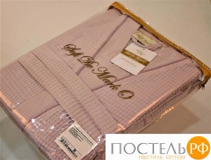 S.143сс NEVA XL (светло сирень) Халат вафельный кимоно