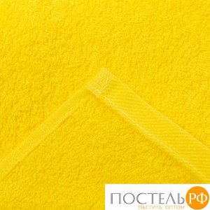 Полотенце махровое «Экономь и Я», 70х130 см, цвет солнечный жёлтый