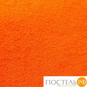 Полотенце махровое «Экономь и Я», 70х130 см, цвет ярко-оранжевый