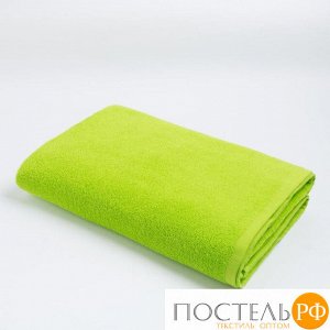 Полотенце махровое «Экономь и Я» 100х150 см, цвет ярко-зелёный