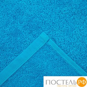 Полотенце махровое «Экономь и Я», размер 50х90 см, цвет голубой
