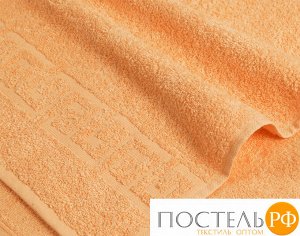 Персиковое махровое полотенце (А) 40х70