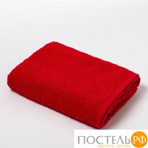 Полотенце махровое «Экономь и Я», 50х90 см, цвет красный