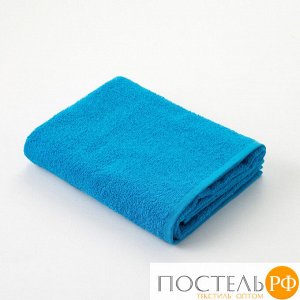 Полотенце махровое «Экономь и Я», размер 50х90 см, цвет голубой