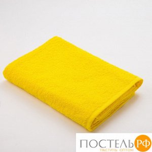 Полотенце махровое «Экономь и Я», размер 50х90 см, цвет жёлтый