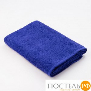 Полотенце махровое «Экономь и Я», размер 50х90 см, цвет синий