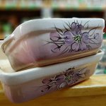 Ёмкость для запекания с крышкой &quot;Волна К малая&quot; Нежность (НЖ) 1 сорт