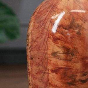 Ваза напольная "Аурика", под малахит, цвет коричневый, 44 см, микс, керамика