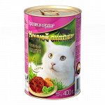 Консервированный корм для кошек &quot; Ночной охотник&quot;Кролик/сердце  паштет ж/б 415 гр. 1/20