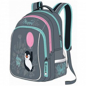 Рюкзак Berlingo Comfort "Cute penguin" 38*27*18см, 3 отделения, 3 кармана, эргономичная спинка