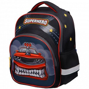 Рюкзак Berlingo Kids "Superhero" 36*27*12см, 1 отд, 3 кармана, эргономичная спинка, LED кант