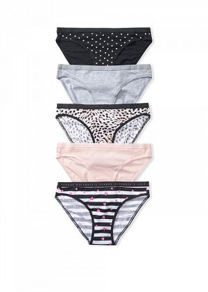 5-pack Cotton Stretch Bikini Panties