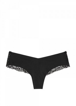 No-Show Floral Lace Back Thong Panty
