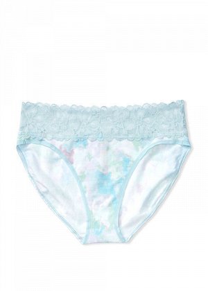 Stretch Cotton Lace-waist High-leg Brief Panty