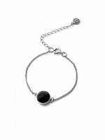 Серебряный браслет с агатом &quot;Black&quot;, арт. 11297