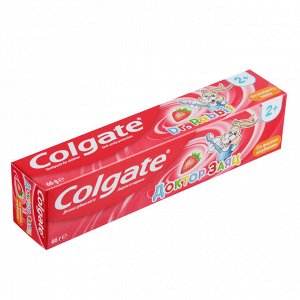 Зубная паста COLGATE Доктор Заяц вкус Клубники/Жвачки туба 50мл 188189286