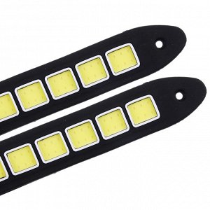 NG Дневные ходовые огни, LED 36шт, гибкий резин. корп., 180мм, 12V, белый, 2шт.