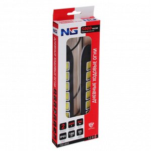 NG Дневные ходовые огни, LED 36шт, гибкий резин. корп., 180мм, 12V, белый, 2шт.