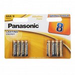 Panasonic Power Батарейки 8шт, тип АAA, &quot;Alkaline&quot; щелочная, BL