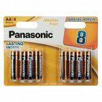 Panasonic Power Батарейки 8шт, тип АA, &quot;Alkaline&quot; щелочная, BL