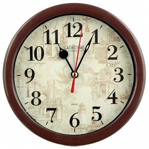 LADECOR CHRONO Будильник кварц d15см, пластик, 15,3х15,3х4см, 5 дизайнов