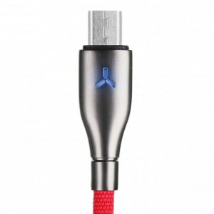 FORZA Кабель для зарядки Вегас Micro USB, 1м, 3А, Быстрая зарядка QC3.0, с индикатором