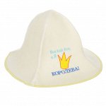 Шапка банная 22x28x0,5см, 30% шерсть, 70% полиэфир, 5 дизайнов