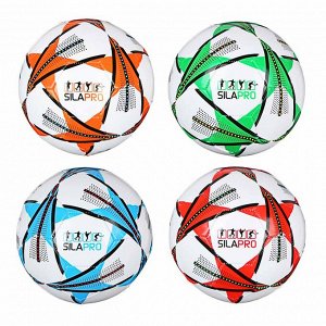 Мяч футбольный, 2 сл, размер 5, 22 см, PVC, 3 цвета, арт. МК20001-3