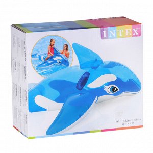 INTEX Игрушка надувная для плавания Касатка 152x114см, рем комплект, от 3 лет, 58523NP