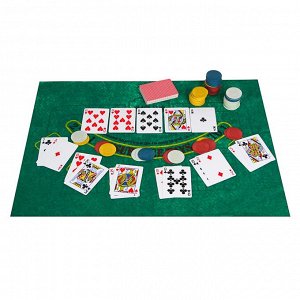LDGames Набор игр 5в1 (блэкджек, покер, крэпс, рулетка, покер на костях) 7,25х32х28см, в метал.короб